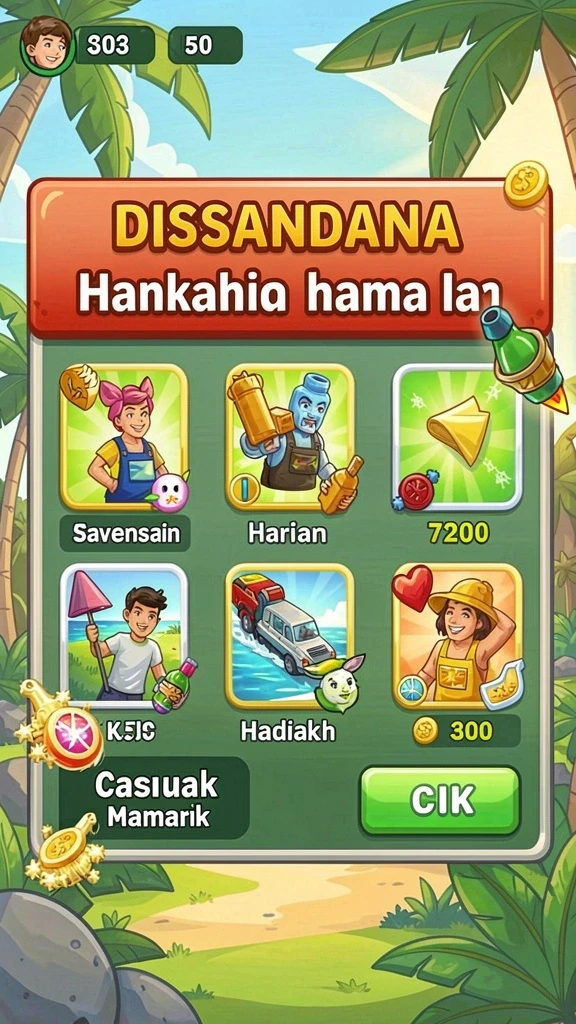 Screenshot memperlihatkan pemandangan indah dunia 3446.