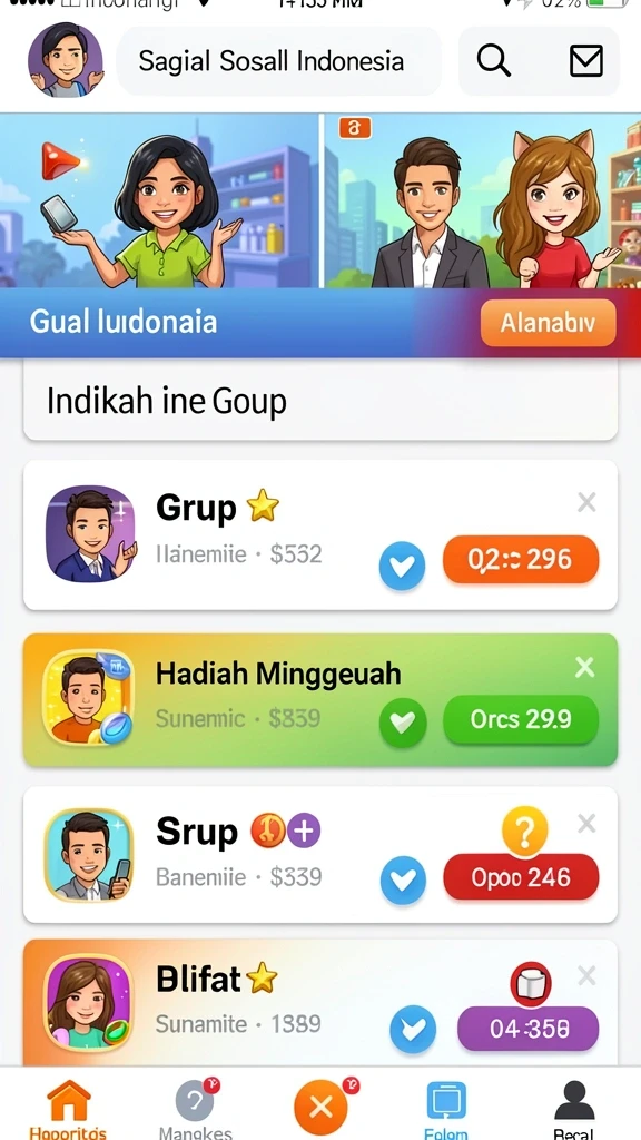 Beragam pilihan permainan yang menggugah selera.