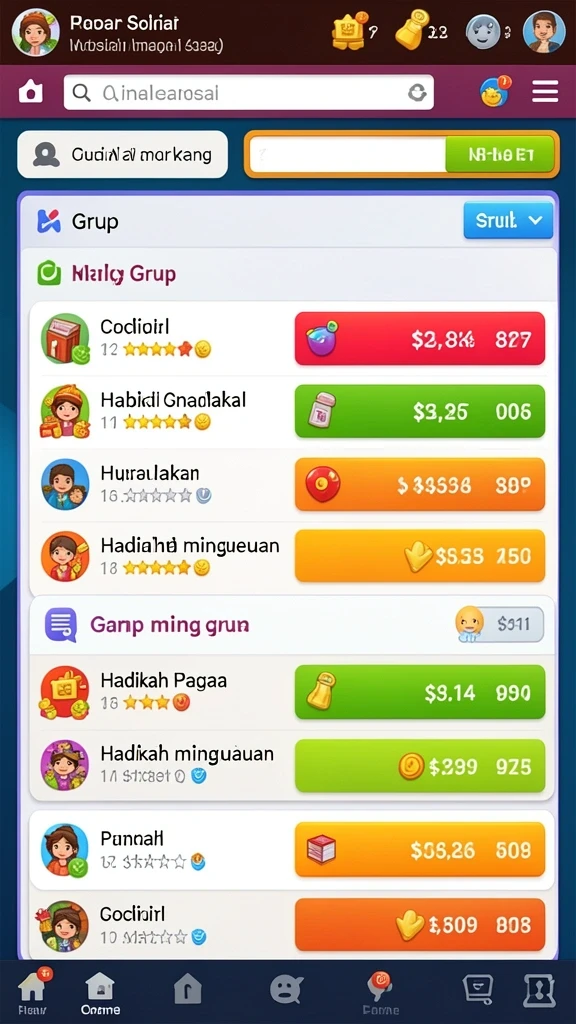 Screenshot menunjukkan fitur kolaborasi pemain yang seru.