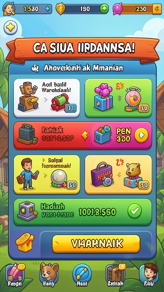 Mode permainan yang beragam dan seru untuk dicoba.