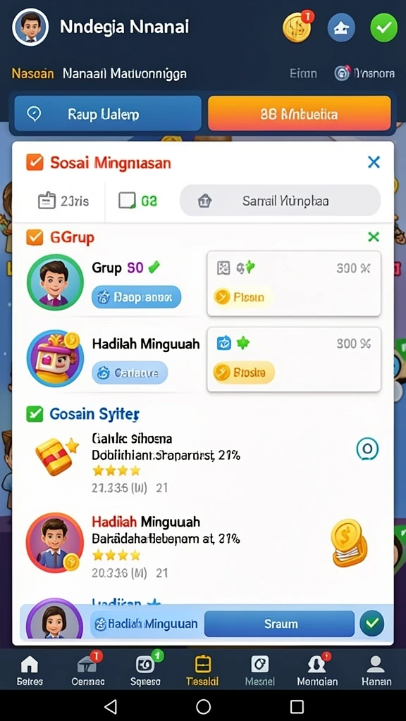 Pengalaman sosial yang memperkaya interaksi antar pemain.