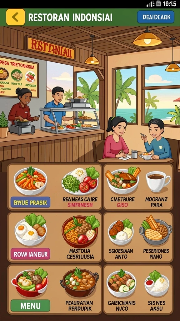 Momen kompetisi seru di antara pemain.