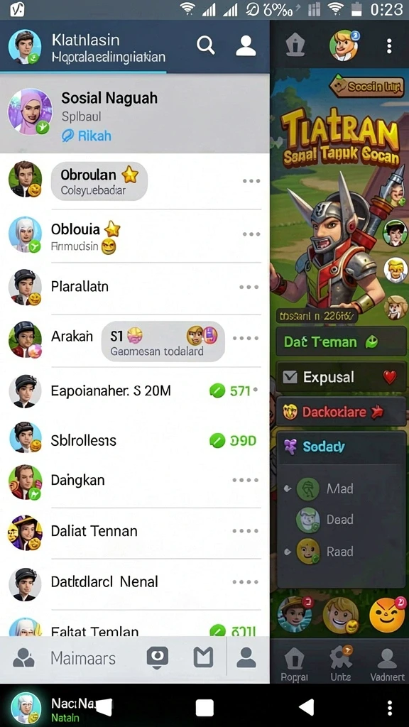 Berbagai karakter menarik untuk dipilih dan dimainkan.