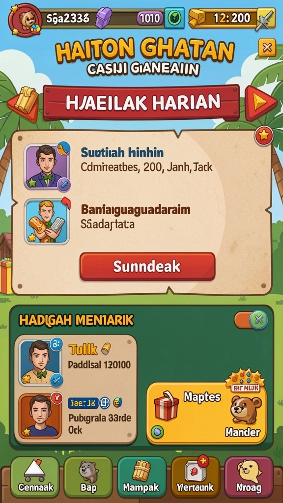Bonus harian yang membuat bermain semakin seru.