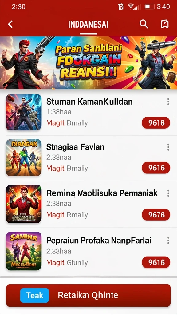 Tampilan antarmuka yang menarik dan user-friendly.