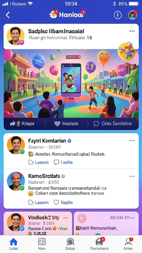 Tampilan antarmuka yang intuitif dan menarik.