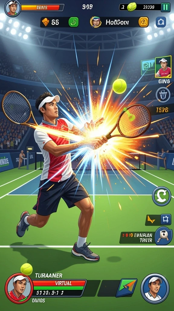 Interaksi multiplayer yang memungkinkan pemain berkompetisi.