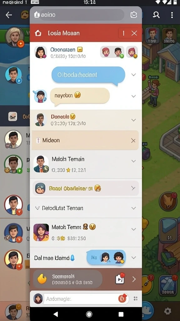 Ilustrasi gameplay seru dengan teman-teman di RACIK198.