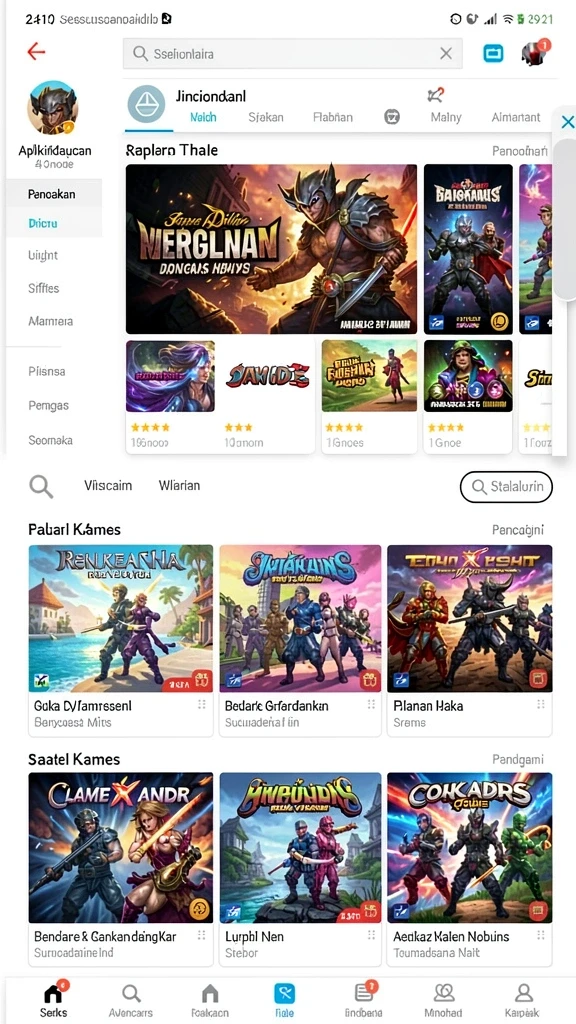 Berbagai jenis permainan yang menghibur dan menantang.