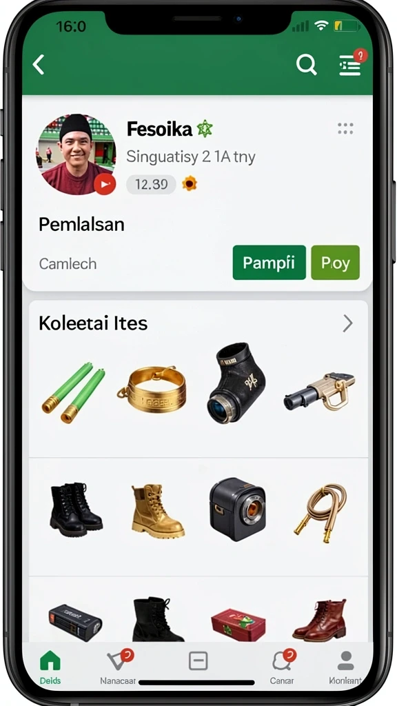 Tangkapan layar memperlihatkan peta luas dengan banyak lokasi untuk dijelajahi.