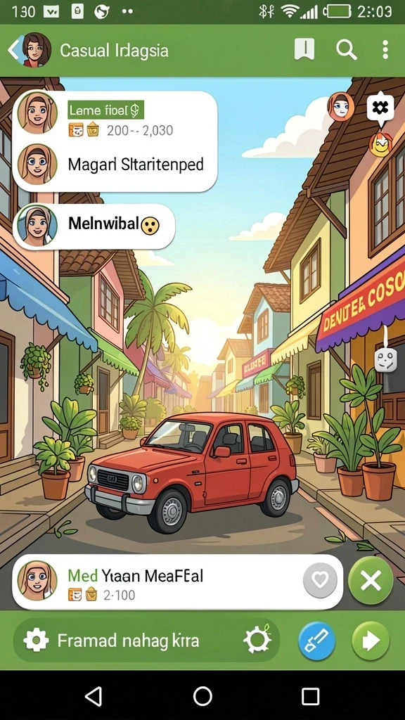 Karakter unik dengan kemampuan menarik.