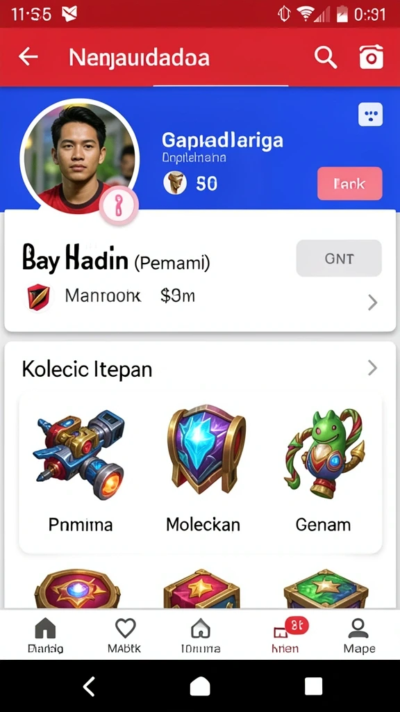Berbagai karakter unik untuk dipilih.