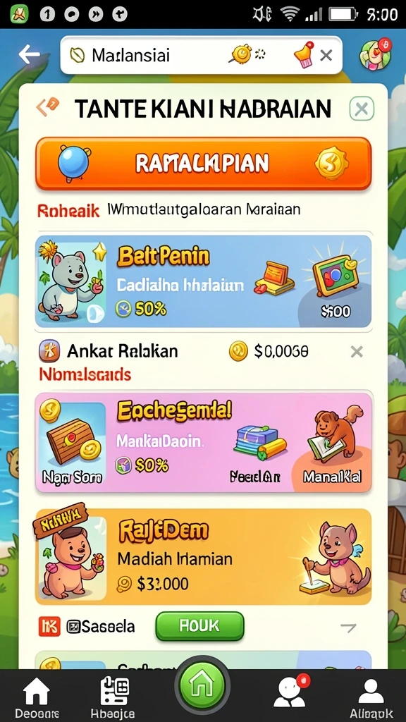 Fitur chat yang memungkinkan interaksi antar pemain.